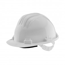 VEILIGHEIDSHELM WIT CE EN BOUW GEKEURD, INSTELBAAR