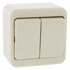 BERKER AP OPBOUW SCHAKELAAR SERIE PW CREME
