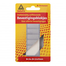 DELTAFIX BEVESTIGINGSBLOKJES WIT 25X12MM 24 ST.