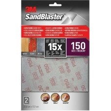 3M SANDBLASTER ULTRA FLEXIBLE SCHUURVELLEN, MEDIUM, 22.8CM X 17.7CM, 2